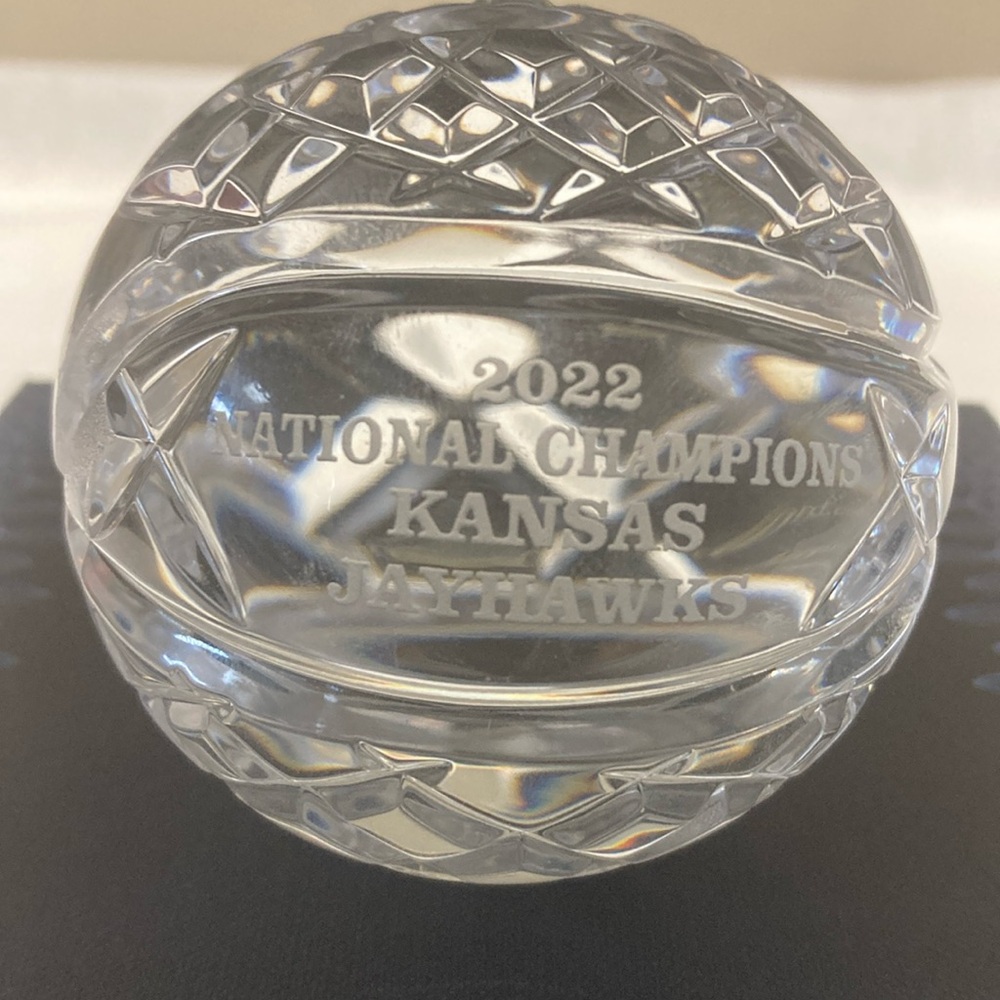 Waterford Crystal Basketball Paperweight - Clear